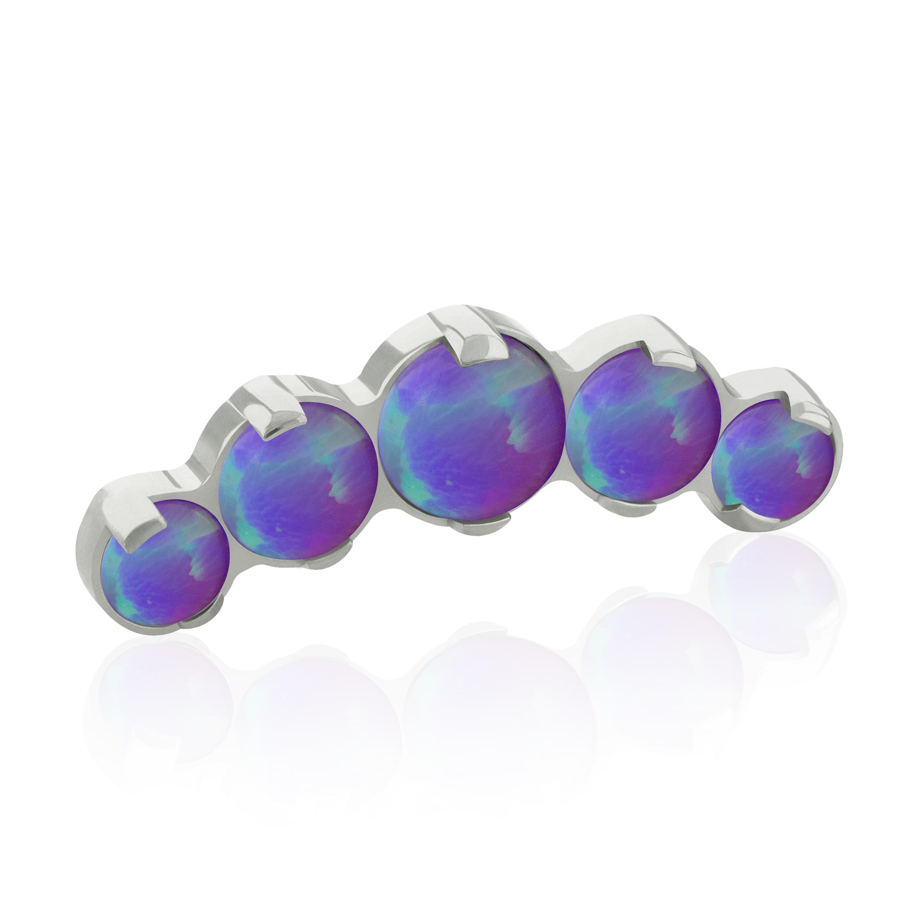 16g -18g Implant Grade Titanium Threaded Ends Five Cluster Prong ...