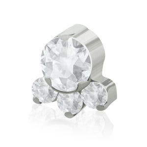 16g- 18gImplant Grade Titanium End Rocket Prong-set Cyrkonia sześcienna Wzór gwintu 0,9 mm, pasuje do naszych tylnych części 18g-16g