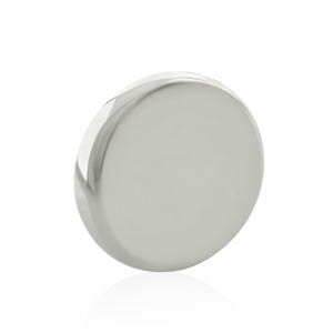 Accesorio roscado de 16 g a 18 g, disco plano de titanio con patrón de rosca de 0,9 mm, compatible con discos de 18 g y 16 g.
