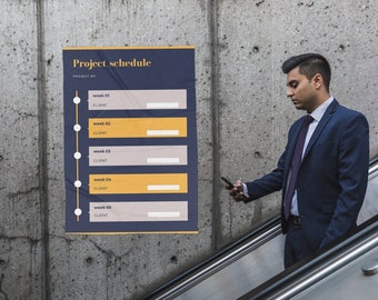 Instant Download PROJECT SCHEDULE PLANNER Digital Prints