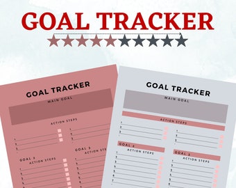 Printable GOAL TRACKER Digital Planner