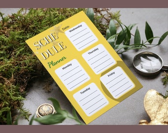 SCHEDULE Printable Planner Instant Download