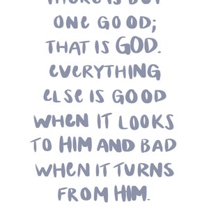 For The One Good DIGITAL PRINT -- C.S. Lewis quote (purple)
