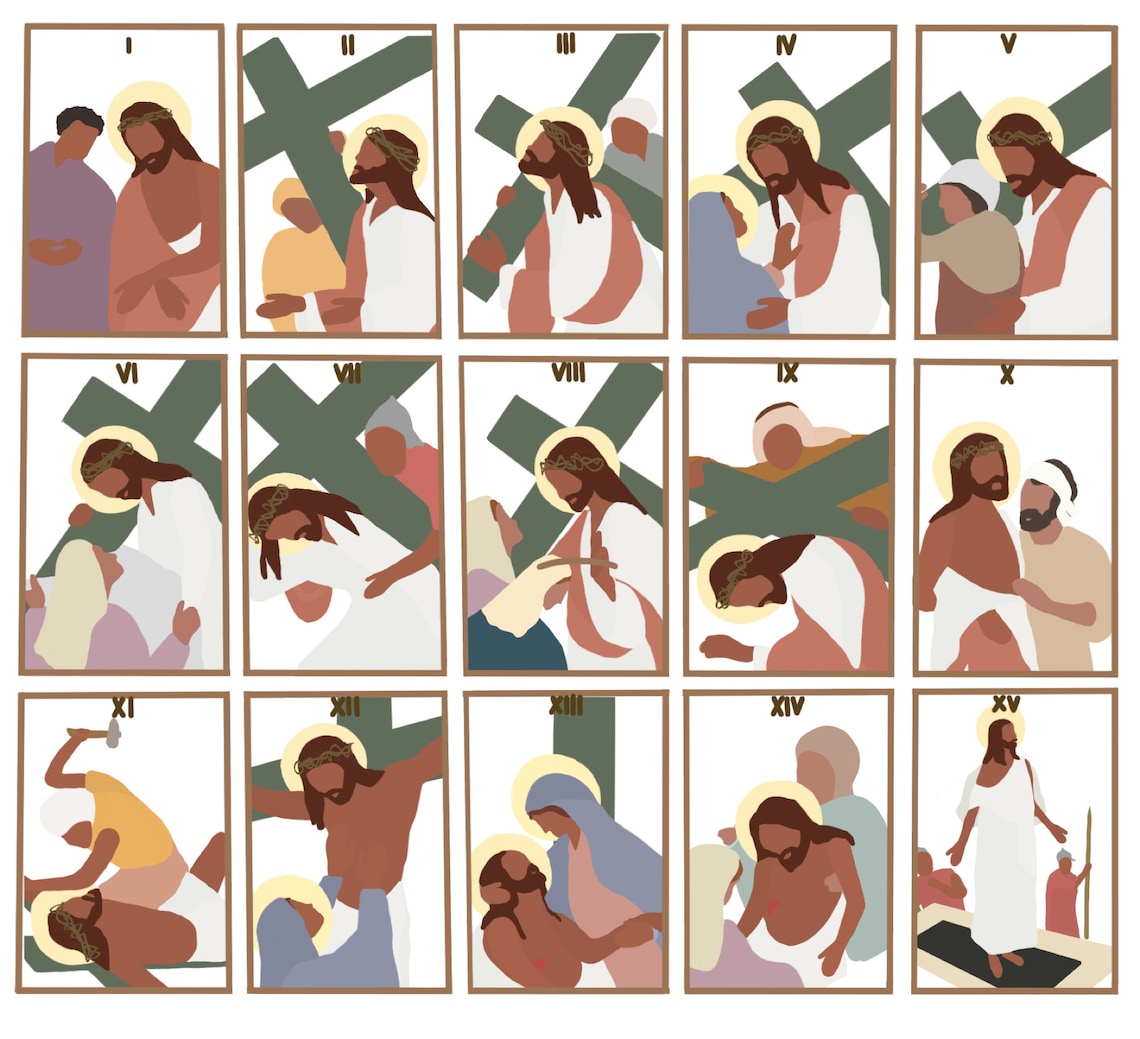 Stations of the Cross Instant Download Printable Stations of the Cross