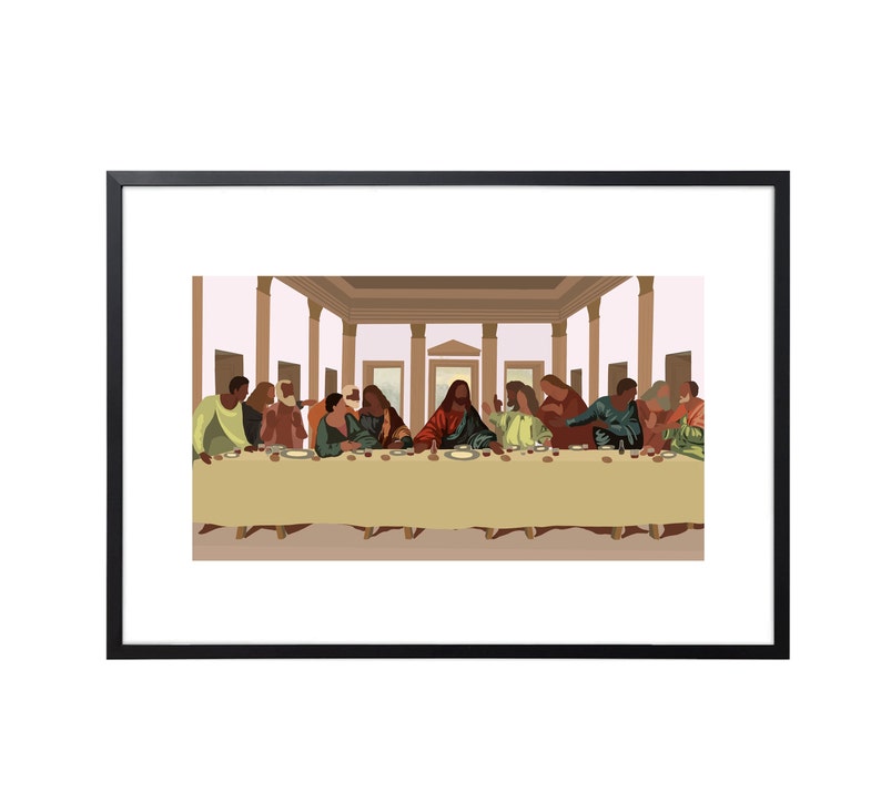 The Last Supper DIGITAL PRINT pink Etsy