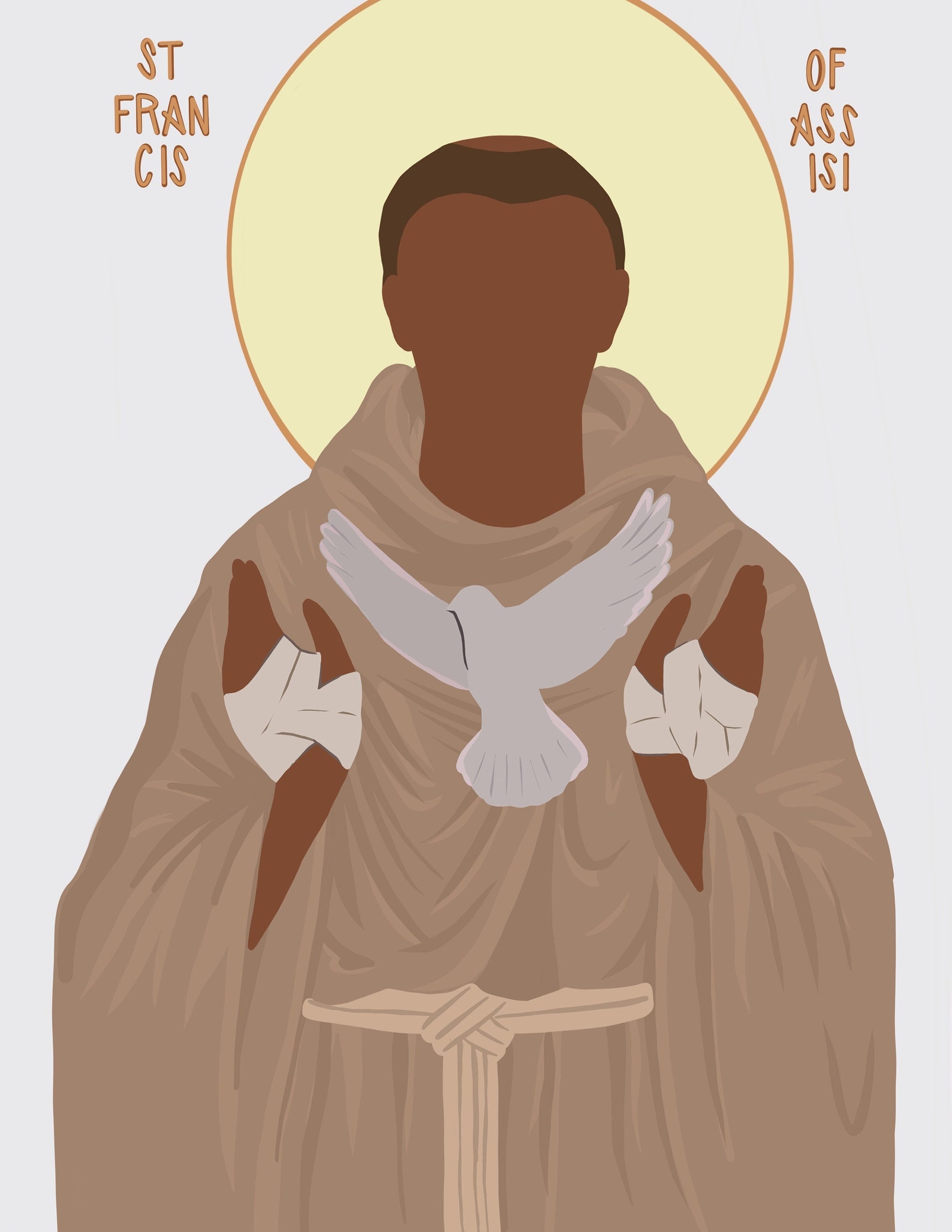 St. Francis of Assisi Print, Digital Download, Printable Wall Art, Catholic Home Decor, Lord ...