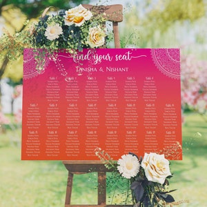 Indianer Sitzplan Hochzeit Sitzplan Indisches Hochzeitsdekor Indischer Tisch Sitzplan Desi Hochzeit Mandala Find Your Table Zeichen