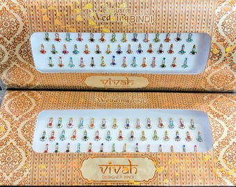 Bindi Pack Bridal Bindi Wedding Bindi Multicolored Bindi Designer Bindi Indian Jewelry Festival Accessory Bindi Indian Wedding Favor Gifts