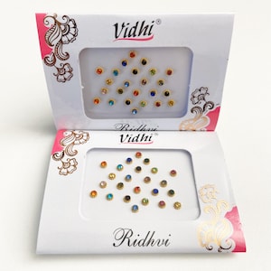 Bindi Round Crystal Bridal Color Bindi Wedding Bindi Designer Bindi Indian Jewelry Festival Accessories Bindi Indian Wedding Favor Gifts