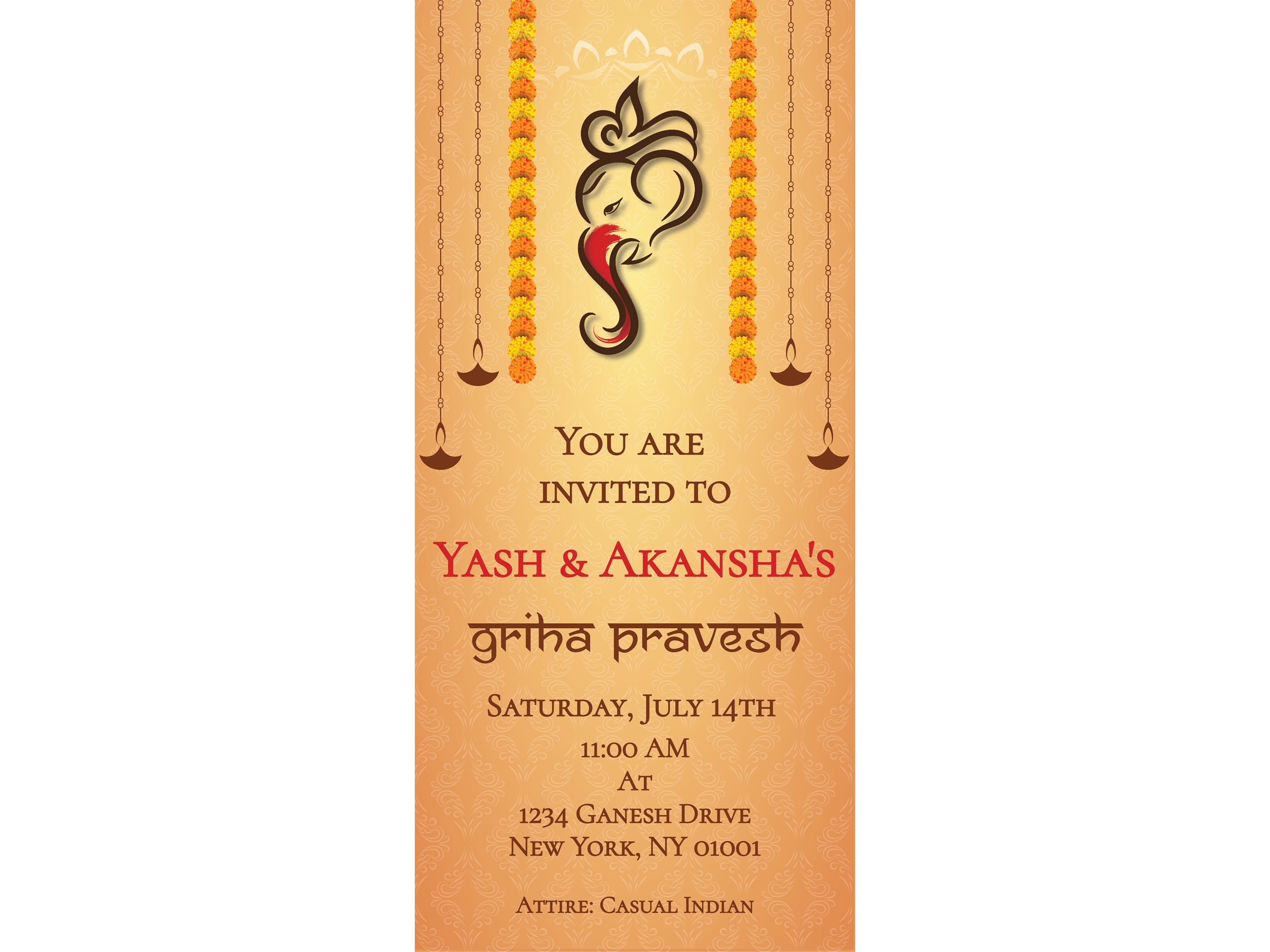 Phone Griha Pravesh Ceremony Invite With Ganesh Ji Whatsapp - Etsy Australia