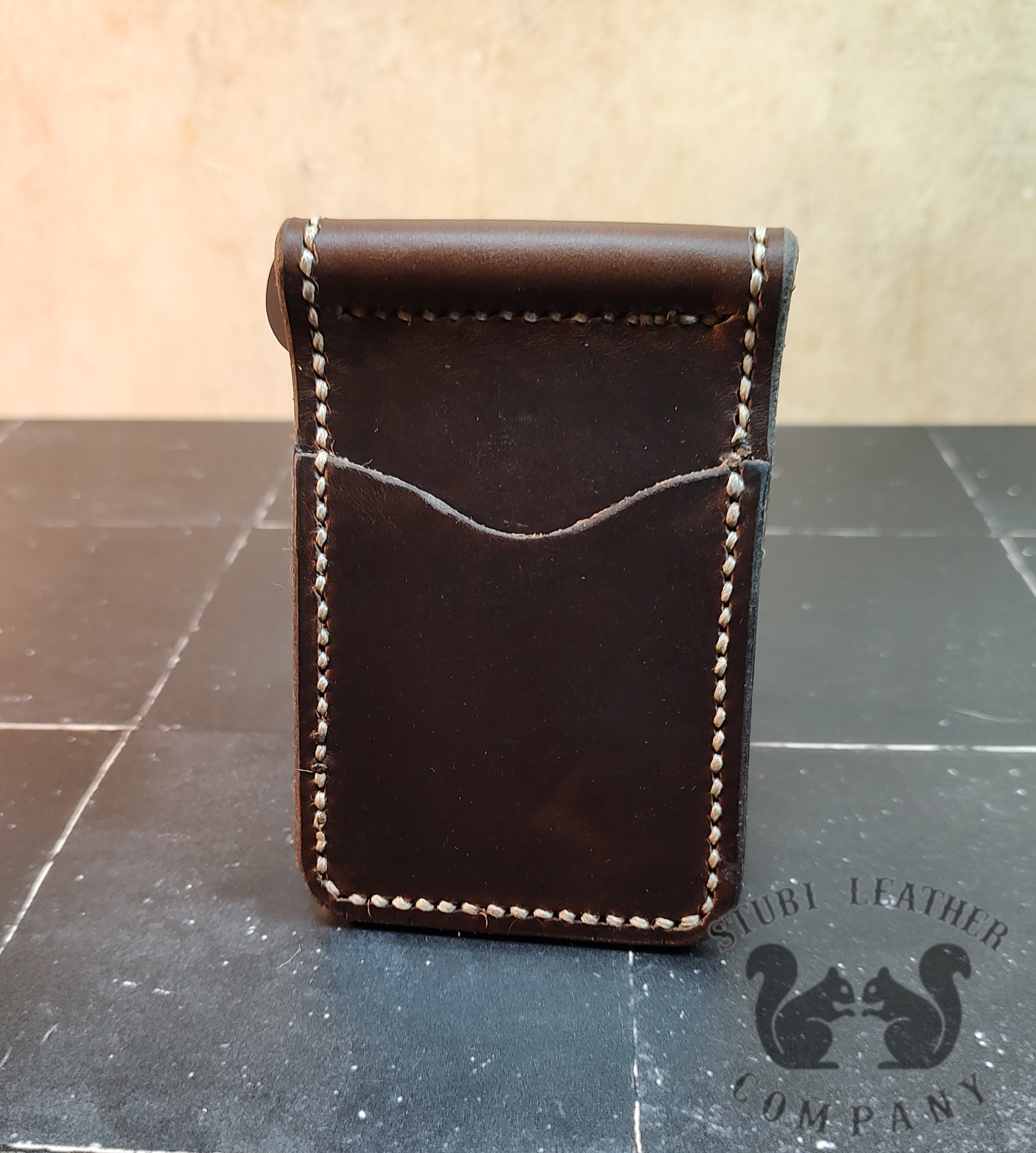 Portafoglio Clipper tascabile anteriore cucito a mano Etsy Italia
