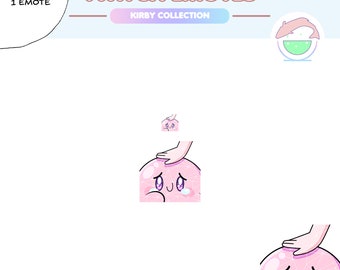 Kirby Headpat Emote | Premade | Twitch, Discord, YouTube