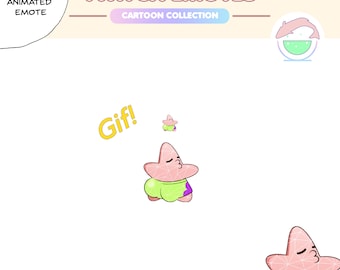 Animated Twerk Butt Wiggle Starfish Dance Excited Cute Kawaii Emote | Premade | Twitch, Discord, YouTube