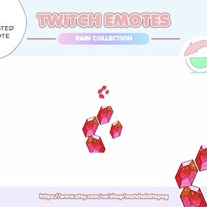 Animated 20 Rupees Rain Drop The Legend of Zelda Cute Kawaii Emote | Premade | Twitch, Discord, YouTube