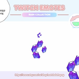 Animated 50 Rupees Rain Drop The Legend of Zelda Cute Kawaii Emote | Premade | Twitch, Discord, YouTube