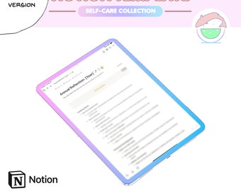 Yearly Review Self Reflection Journal Prompts | Notion Journal End of Year Reflection Questions Notion Template Minimalist Notion Dashboard
