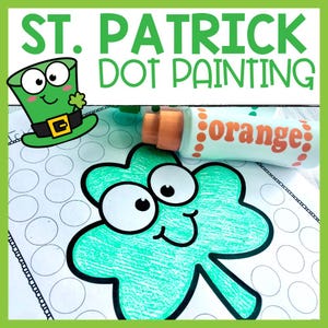 St Pat-markeringsvellen - St. Patrick's Day-dotpagina's - March Dot Painting - Bingo Dauber Printables