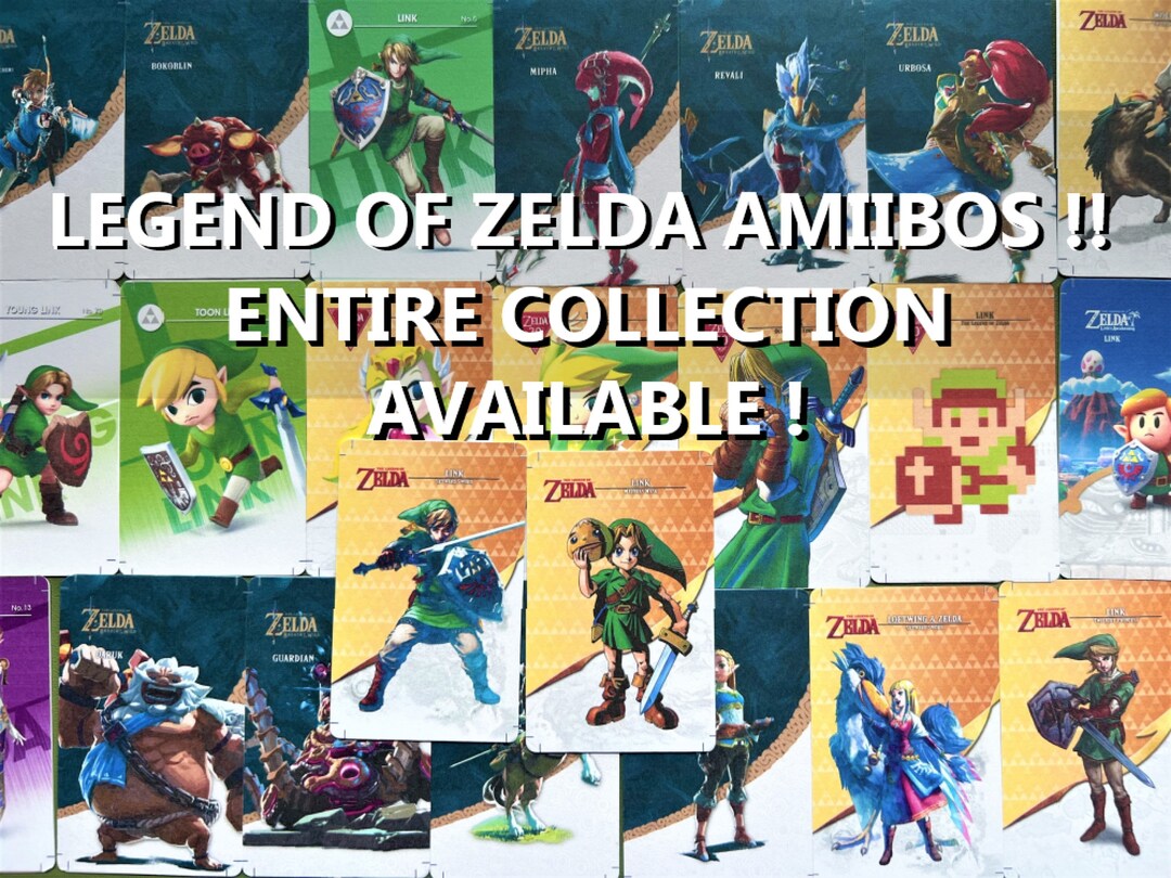 Loz Tok/ Botw Amiibos Handmade Cards Entire Collection Fast - Etsy