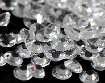 1440pc Transparent Clear Glass Rhinestones Non-Hotfix 2 3 4 5 6 mm Bling Embellishments Tumblers Nail SS6 SS10 SS16 SS20 SS30