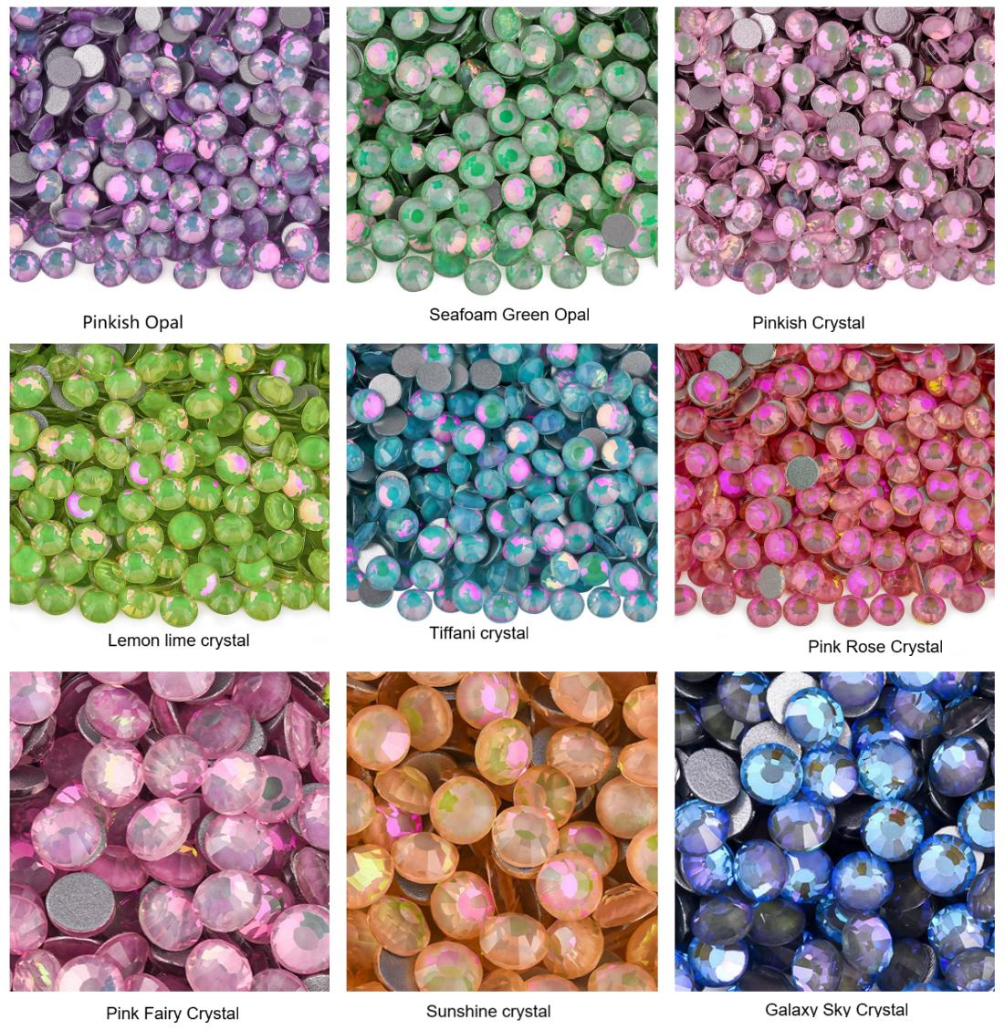 1440pcs Glass Rhinestones Non-hotfix 2 3 4 5 6mm Rhinestones Bling