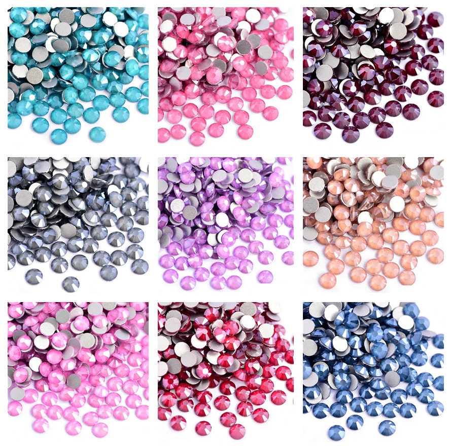 Pink Bedazzled Shiny Pearl and Rhinestone Mix Different Shades