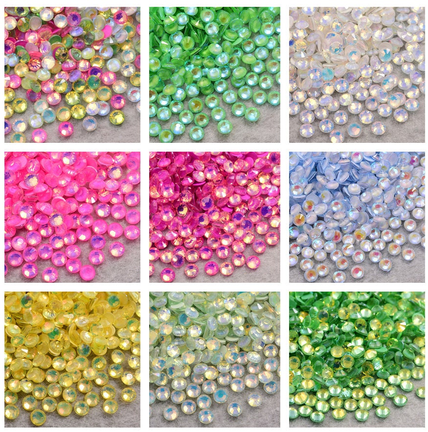Over 450PCS Size 30 Bedazzler Rhinestone Refills 10 Colors 7mm