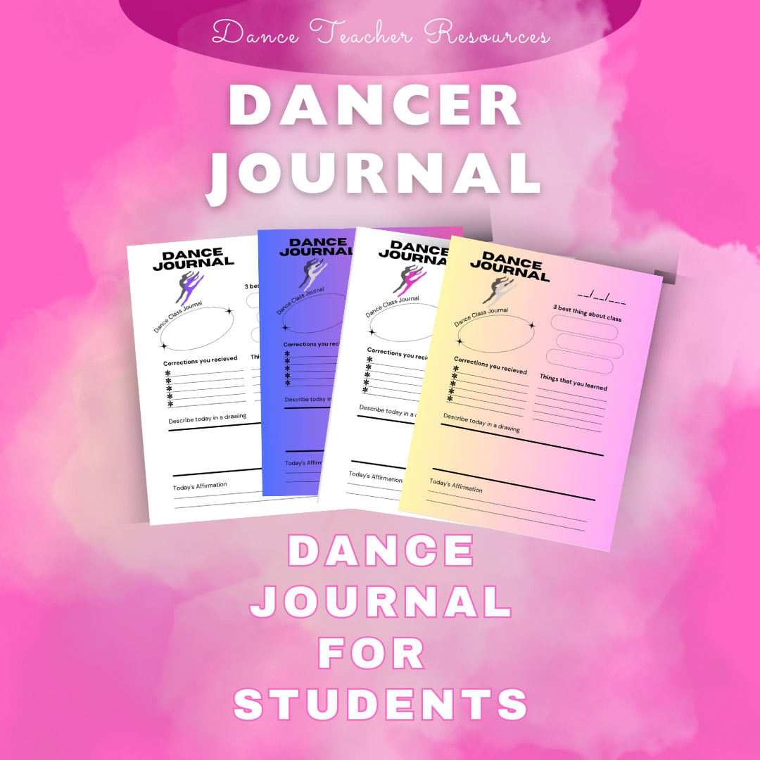 Dance Journal: Student Progress Tracker for Ballet, Hip Hop, Jazz - Etsy