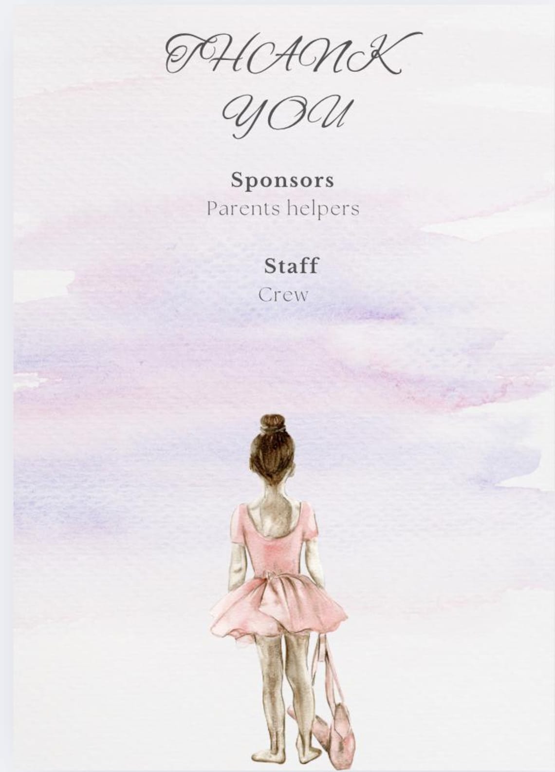 Dance Recital Program Template Bundle: Customizable PDF - Etsy