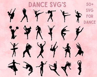 Dance SVG Bundle: 50+ Designs for Studio Decor (Instant Download)