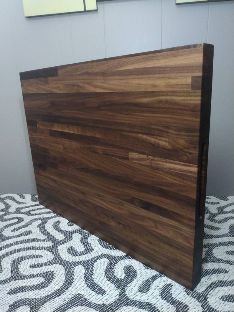 Walnut Edge Grain Charcuterie Board Butcher Block Stovetop Cutting