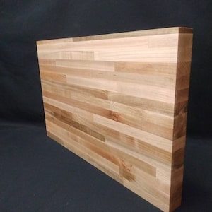 Large Maple Butcher Block Cutting Board With Rubber Feet 24 x 18 x