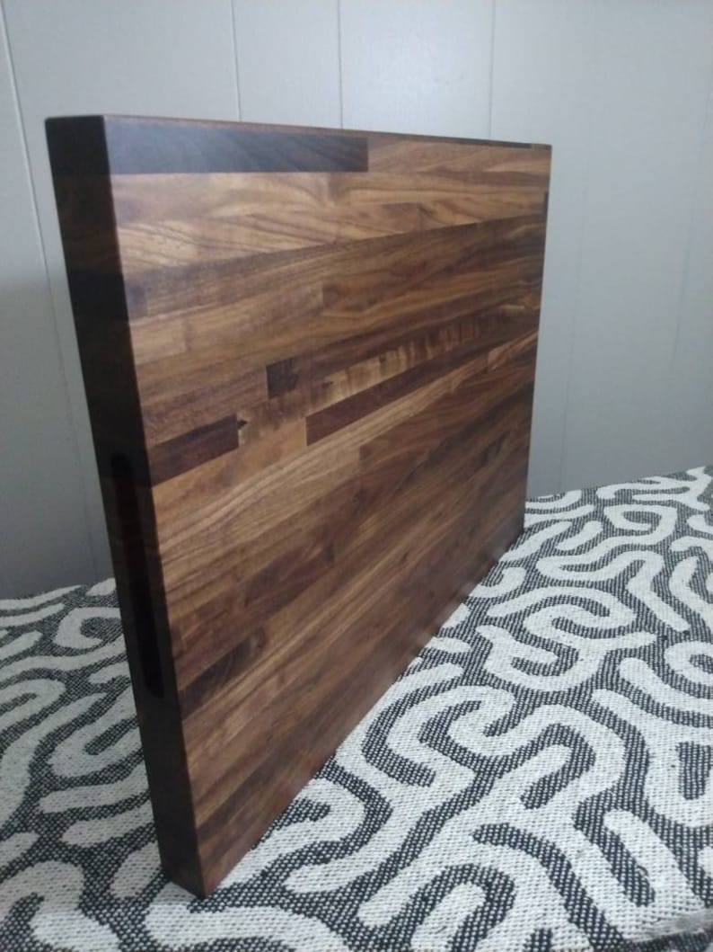 Walnut Edge Grain Charcuterie Board Butcher Block Stovetop Cutting