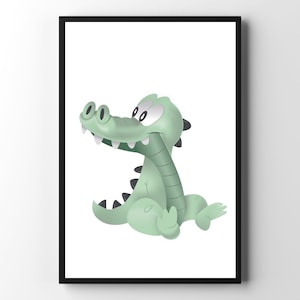 Alligator Wall Art, Alligator Nursery Decor, Printable Wall Art, Nursery Wall Art, Alligator Printable, Kids Room Decor, DIGITAL DOWNLOAD