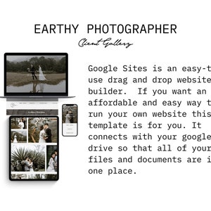 Client Gallery | Earthy Theme for Google Sites | Photographer Website ...
