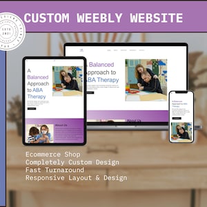 Sito web Weebly / Sito web personalizzato / Weebly / Blog Weebly / Sito web di e-commerce / Web design Weebly / Sito personalizzato / She Designs Things