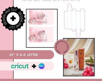 10ml Roll-On Box Template | Canva Design, Cricut Cut File (Digital Download)
