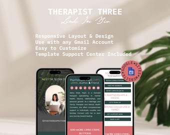 Therapist Google Sites Template: Responsive Link-in-Bio Website