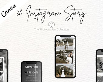 Wedding Photography Instagram Story Template | Canva SDT02 (Digital Download)