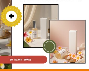 Blank 50ml Perfume Bottle Box – Blank Packaging, Set of 50