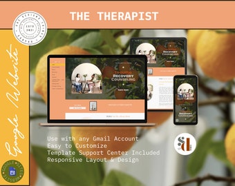 Therapist Google Site Theme: Bright Colorful Website Design