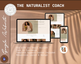 Boho Google Sites Template: Life Coach Website Design