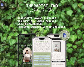 Therapist Google Sites Template: Responsive Link in Bio Website