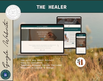 The Healer Google Site Template: Coach Website Theme