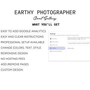 Client Gallery | Earthy Theme for Google Sites | Photographer Website ...