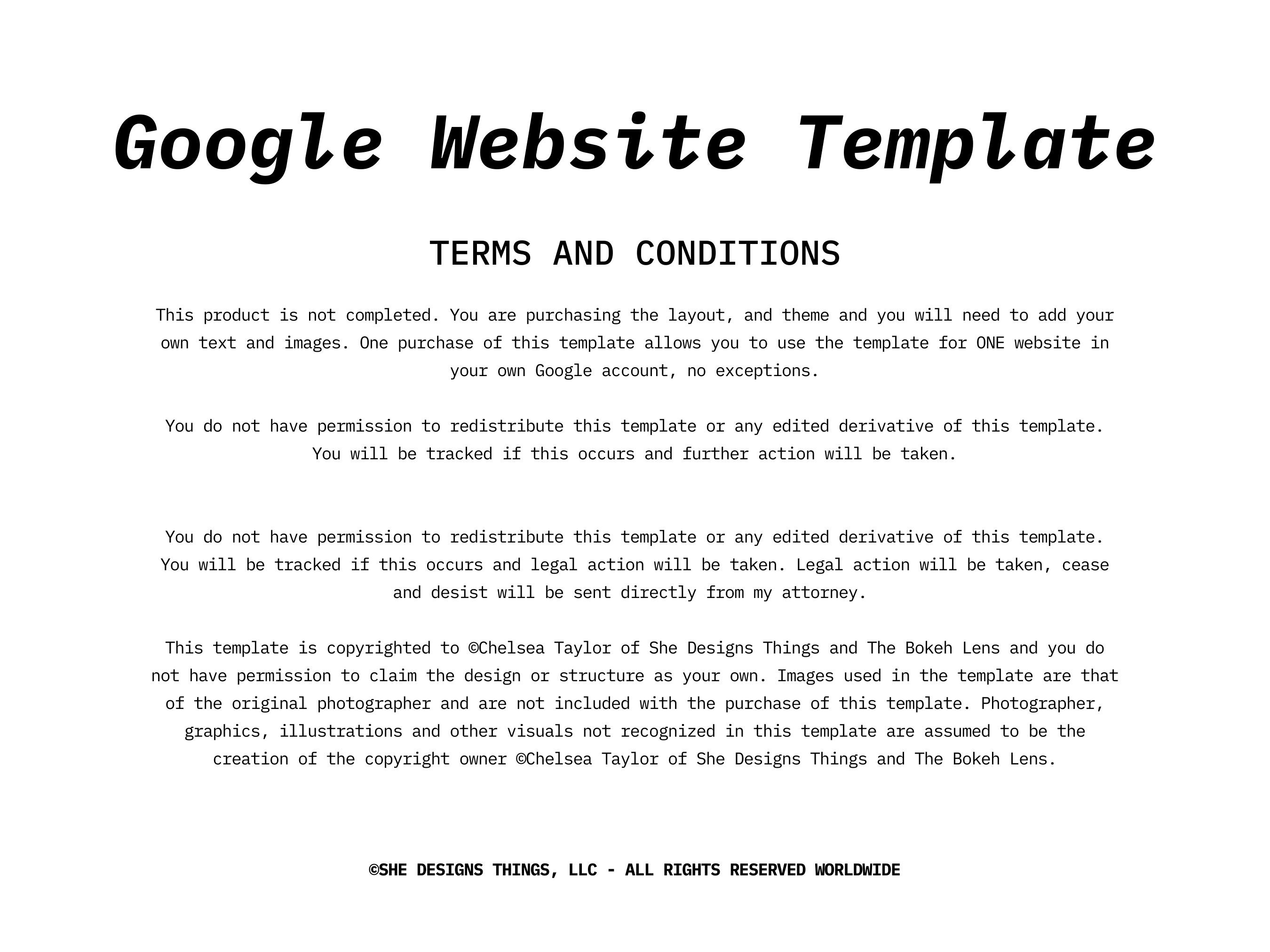 Google Sites Template Boho Theme for Google Sites Life Coach site