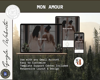 Earthy Google Sites Template | Photographer Website Design