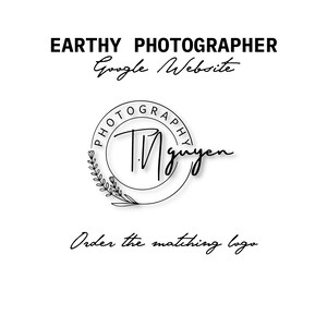 Earthy Photographer Google Sites Template | Website Design - Etsy Canada