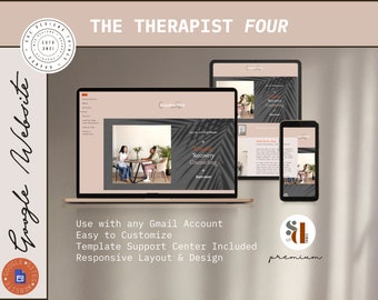 Therapist Google Sites Template: Dusty Rose Website