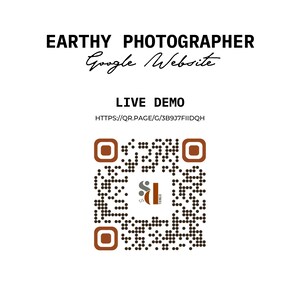 Earthy Photographer Google Sites Template | Website Design - Etsy Canada