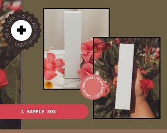 Sample Blank 1.7oz Airless Pump Bottle Box - Luxury Small Business Product Boxes